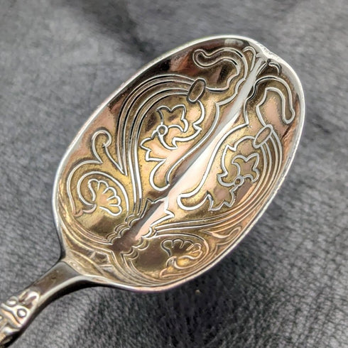 1936年 英国ヴィンテージ 純銀 アノイティングスプーン I S Greenberg